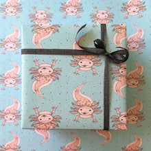 Load image into Gallery viewer, Axolotl Wrapping Paper and Tags
