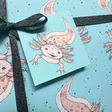 Load image into Gallery viewer, Axolotl Wrapping Paper and Tags
