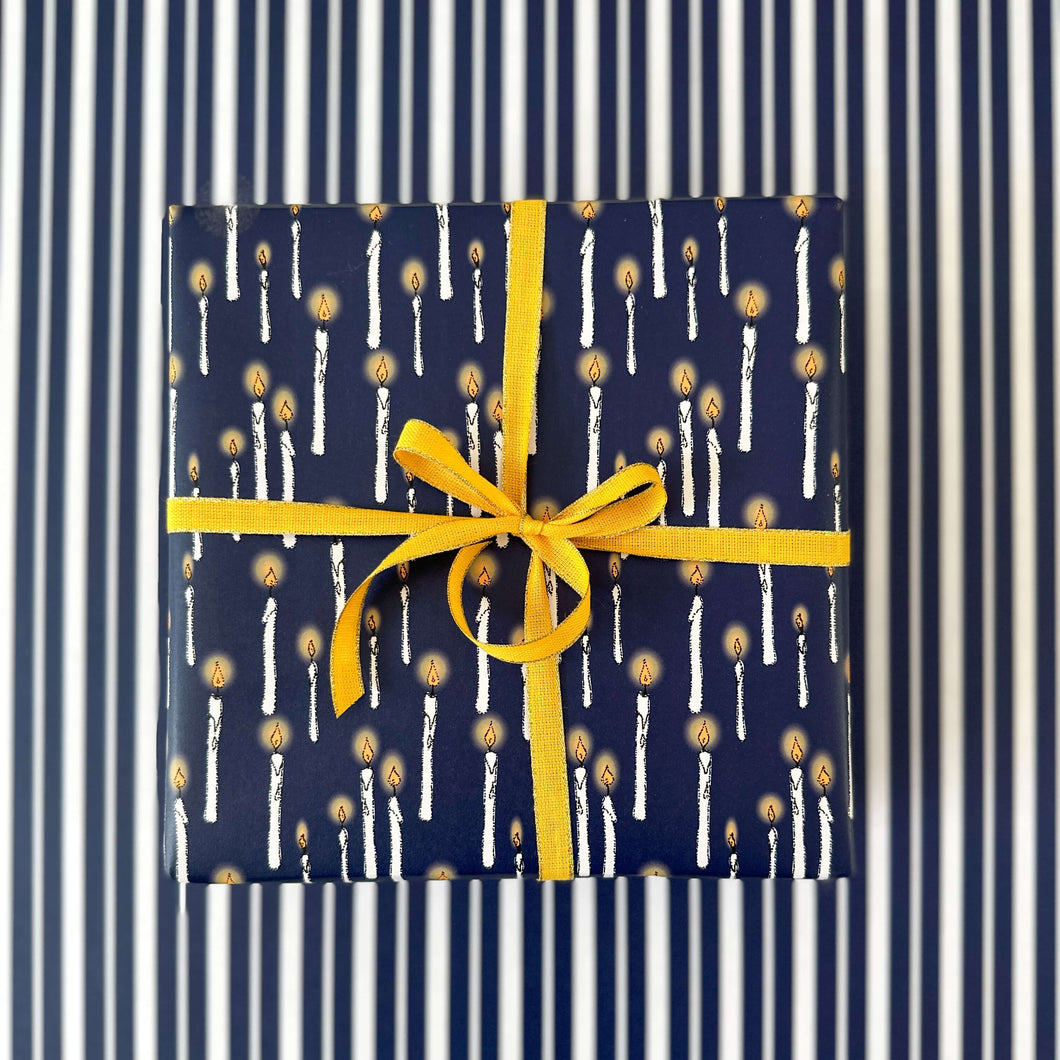 Floating Candle Wrapping Paper and Tags