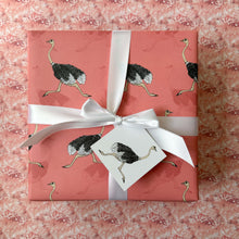 Load image into Gallery viewer, Ostrich Wrapping Paper and Tags
