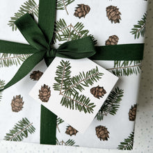 Load image into Gallery viewer, Pine Cone Wrapping Paper and Tags
