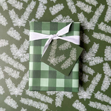 Load image into Gallery viewer, White Hemlock Wrapping Paper and Tags
