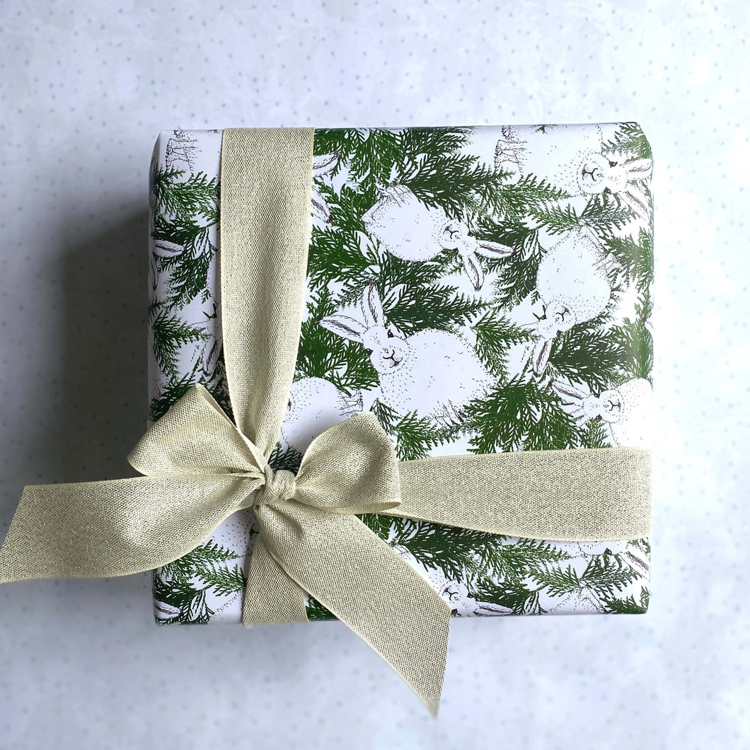 Arctic Hare Wrapping Paper and Tags