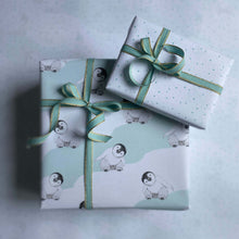 Load image into Gallery viewer, Baby Penguin Wrapping Paper and Tags
