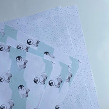 Load image into Gallery viewer, Baby Penguin Wrapping Paper and Tags
