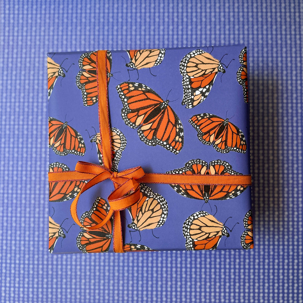 Monarch Butterfly Wrapping Paper and Tags