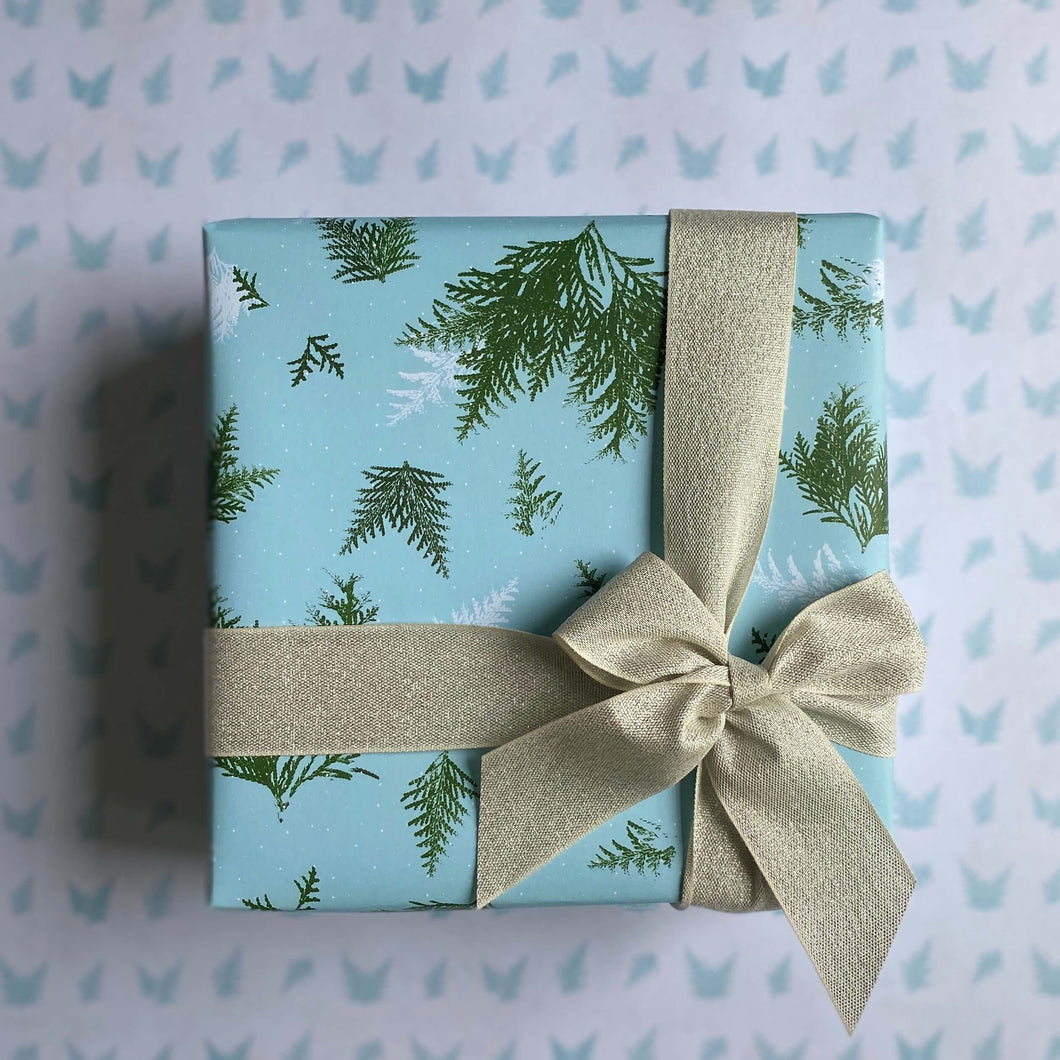 Cedar by Day Wrapping Paper and Tags