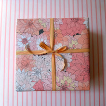 Load image into Gallery viewer, Dahlias in Pink Wrapping Paper
