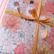 Load image into Gallery viewer, Dahlias in Pink Wrapping Paper
