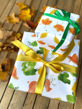 Load image into Gallery viewer, Falling Fall Leaves Wrapping Paper
