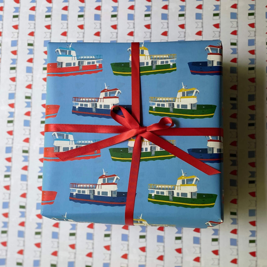 Ferry Boat Wrapping Paper