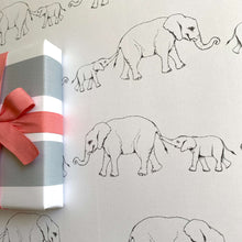 Load image into Gallery viewer, Baby &amp; Mama Elephant Wrapping Paper
