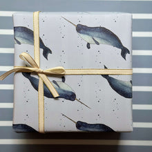 Load image into Gallery viewer, Narwhal Wrapping Paper
