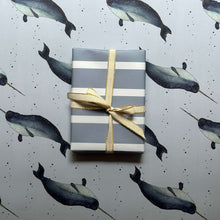 Load image into Gallery viewer, Narwhal Wrapping Paper
