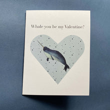 Load image into Gallery viewer, Narwhal Valentine Cards
