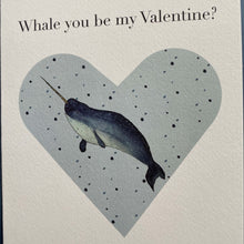 Load image into Gallery viewer, Narwhal Valentine Cards
