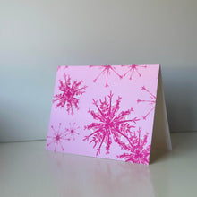 Load image into Gallery viewer, Pink Snowflake Card Set
