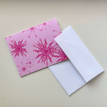 Load image into Gallery viewer, Pink Snowflake Card Set
