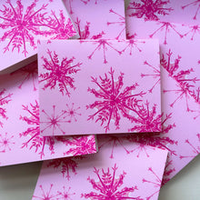 Load image into Gallery viewer, Pink Snowflake Card Set
