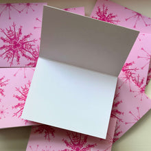 Load image into Gallery viewer, Pink Snowflake Card Set
