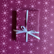 Load image into Gallery viewer, Pink Snowflake Wrapping Paper
