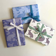Load image into Gallery viewer, Rabbit Wonders Wrapping Paper - Blue

