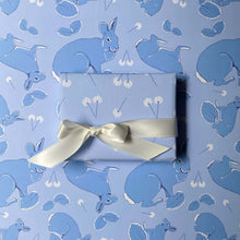 Load image into Gallery viewer, Rabbit Wonders Wrapping Paper - Blue
