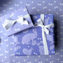 Load image into Gallery viewer, Rabbit Wonders Wrapping Paper - Lavender
