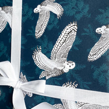 Load image into Gallery viewer, Snowy Owl Wrapping Paper and Tags
