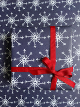 Load image into Gallery viewer, White Snowflake Wrapping Paper
