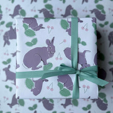 Load image into Gallery viewer, Rabbit Wonders Wrapping Paper - Natural/Brown
